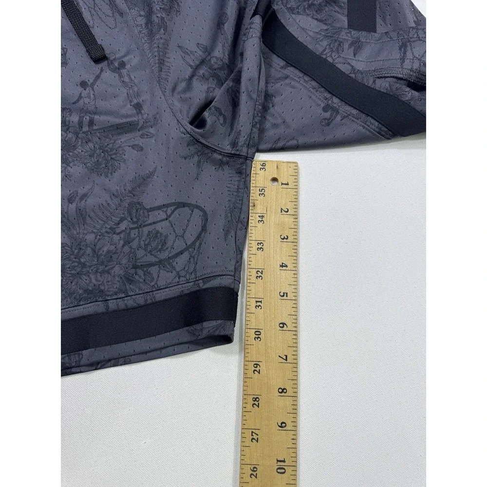 Air Jordan Sport Dri-FIT Mesh Diamond Shorts Gray Black Printed FV8614-010 Men M